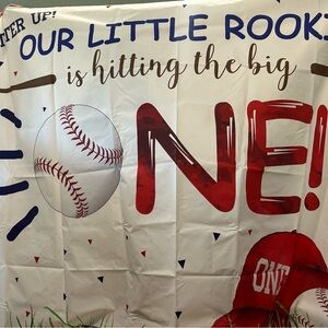 Amazon Red and White Baseball Party Decorations